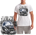 Dallas Football City Skyline Short Sleeve T-Shirt