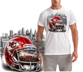 Kansas City Football Helmet Short Sleeve T-Shirt