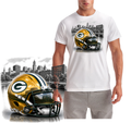 Green Bay Packers Downtown Helmet Short Sleeve T-Shirt