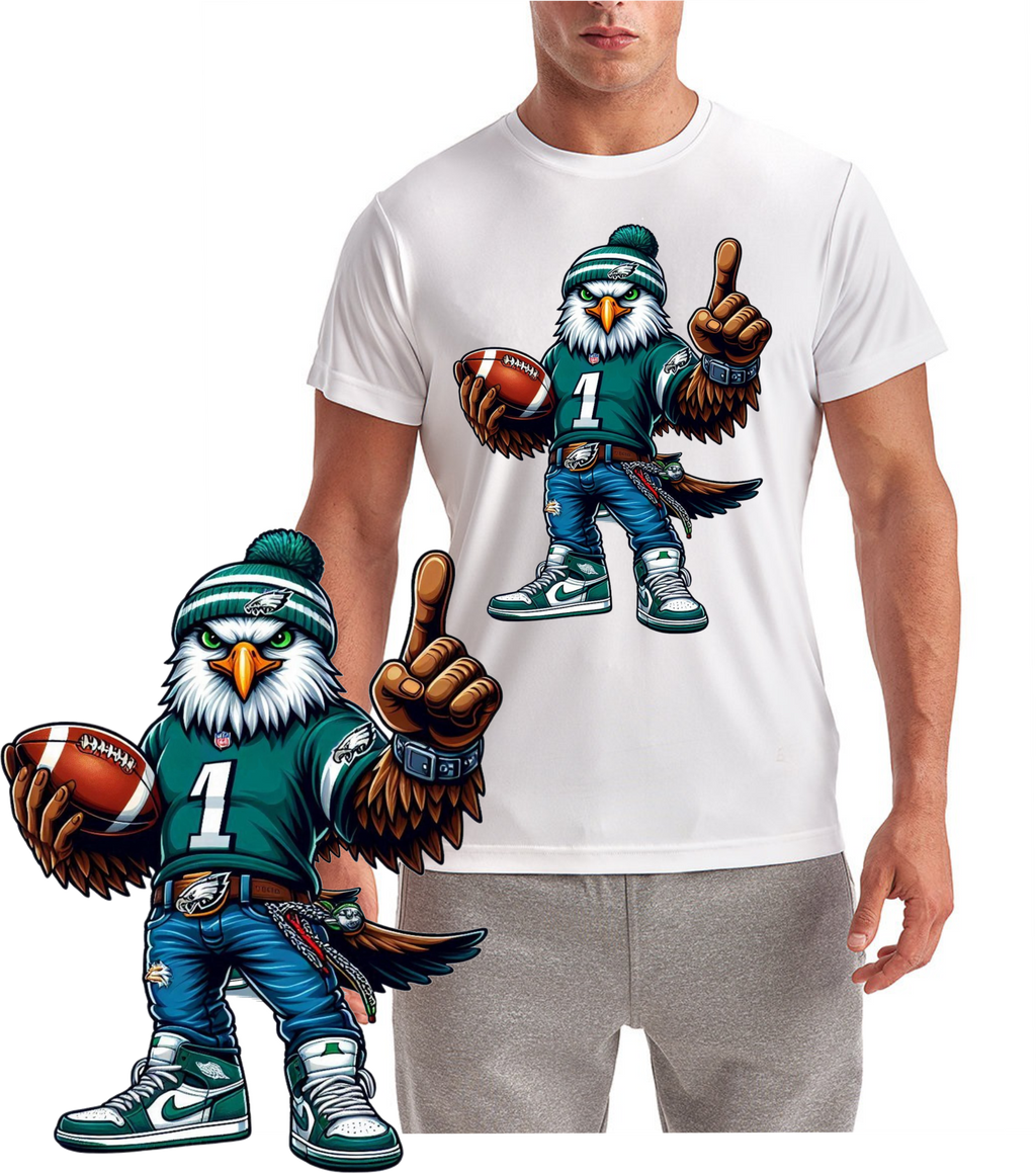 Eagles Number One Football Philadelphia Short Sleeve T-Shirt