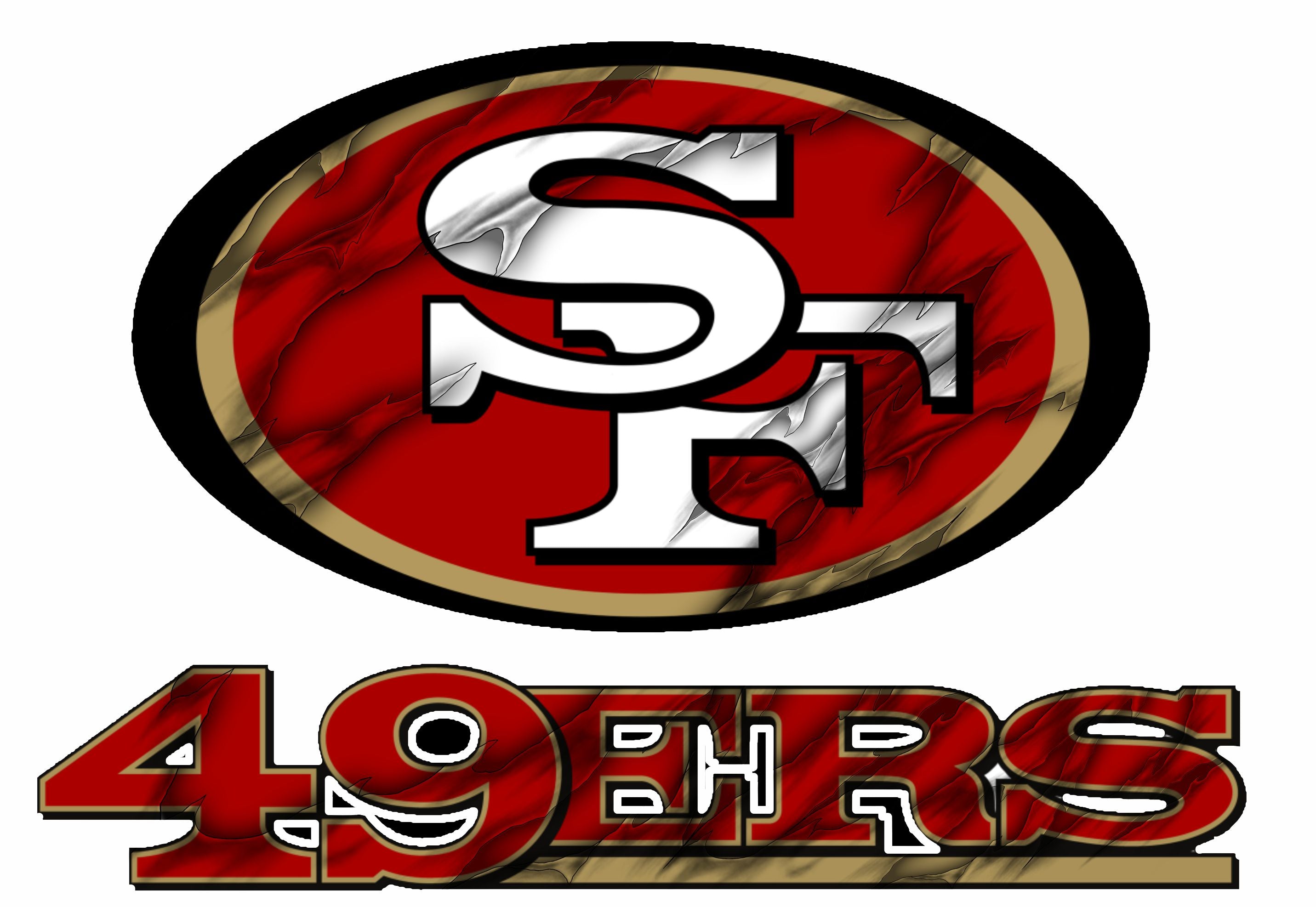 49ers Dark Crack Short Sleeve Tee