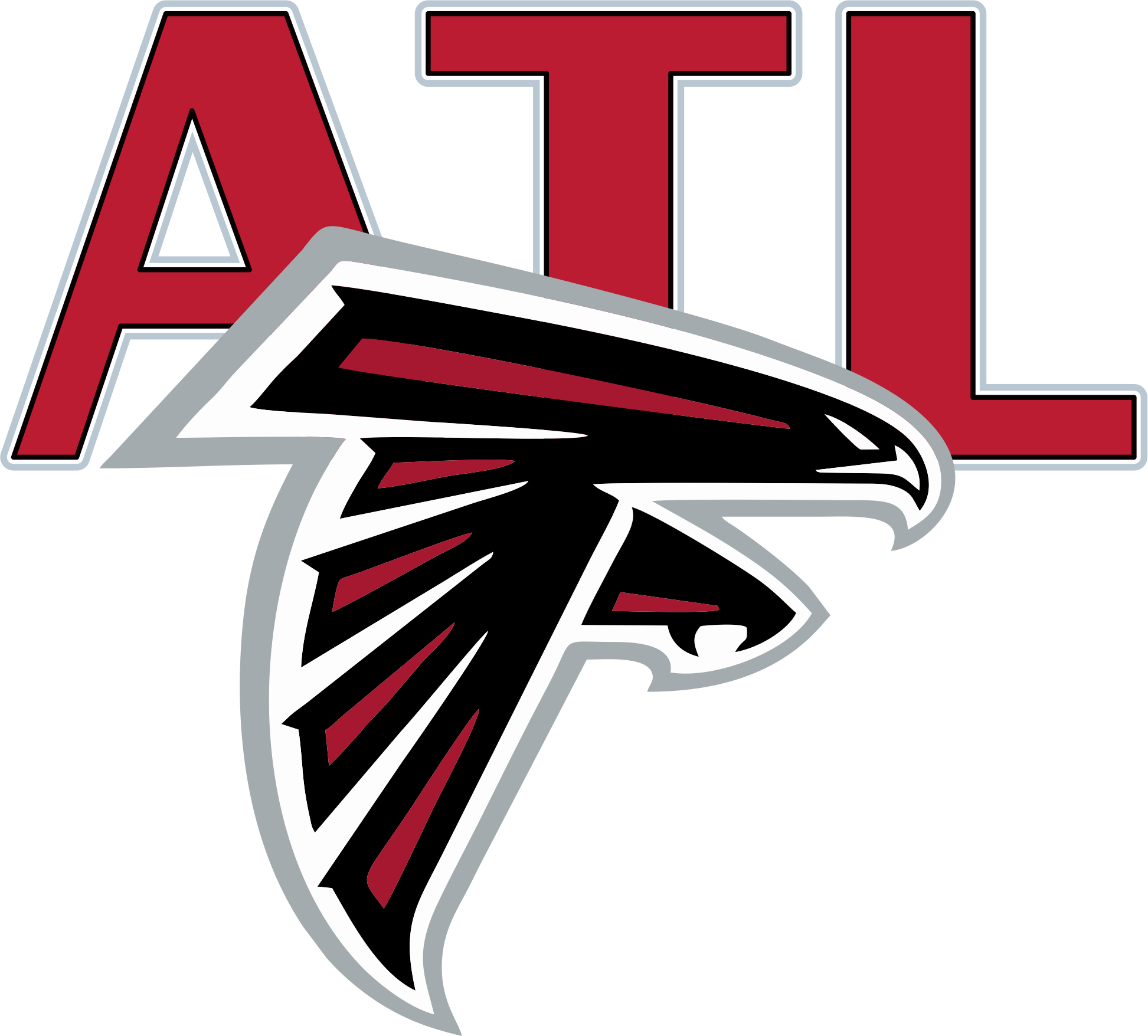 ATL Atlanta Falcon Football Short Sleeve T-Shirt