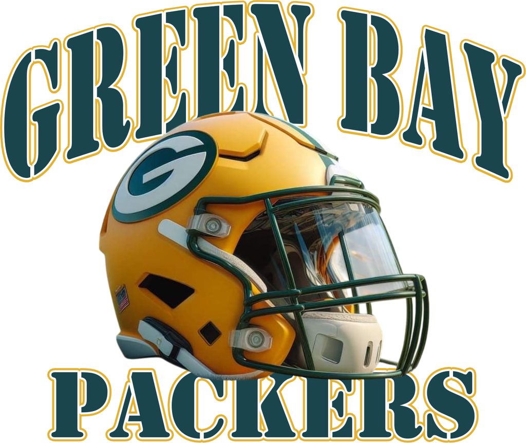 Green Bay Football Helmet Logo Short Sleeve T-Shirt