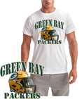 Green Bay Football Helmet Logo Short Sleeve T-Shirt