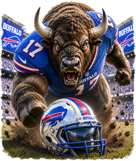 Buffalo Charge Short Sleeve T-Shirt
