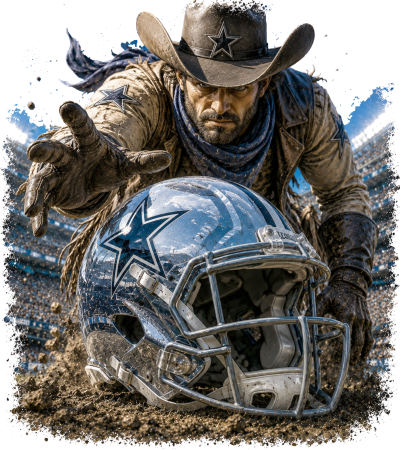 Cowboys In the Stadium Football Short Sleeve T-Shirt