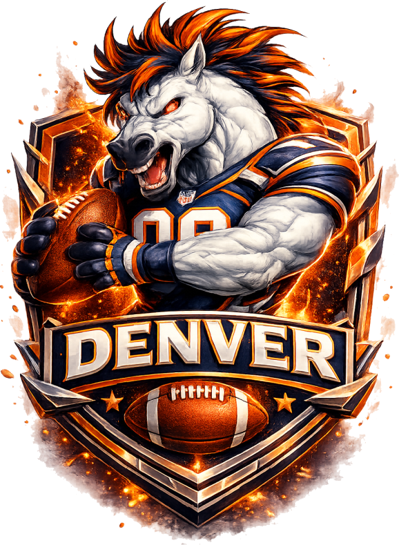 Denver Mad Bronco Football Short Sleeve T-Shirt