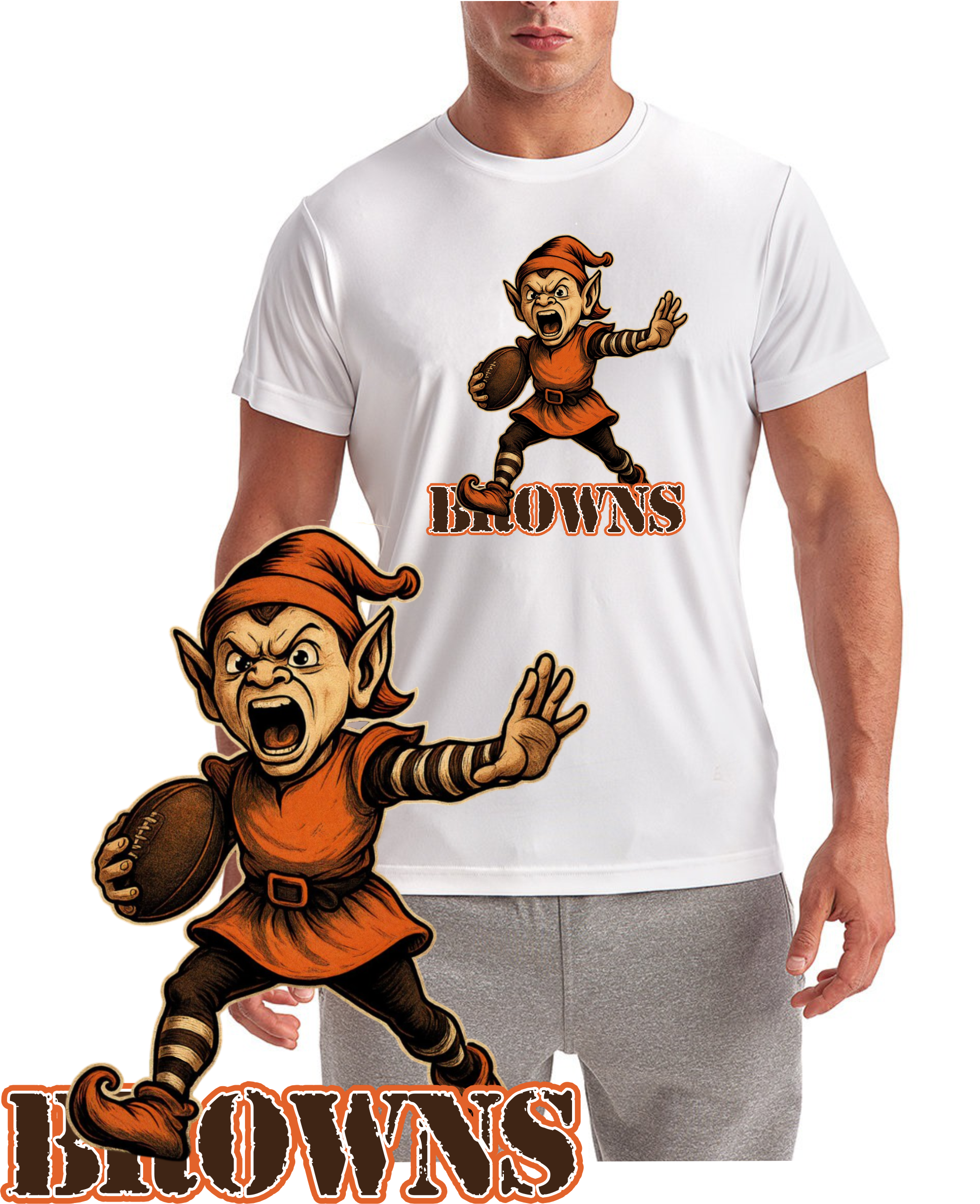 Angry Brown Runner Short Sleeve T-Shirt