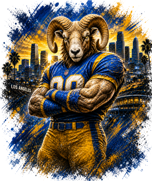 Los Angeles Rams Football in the City Short Sleeve T-Shirt