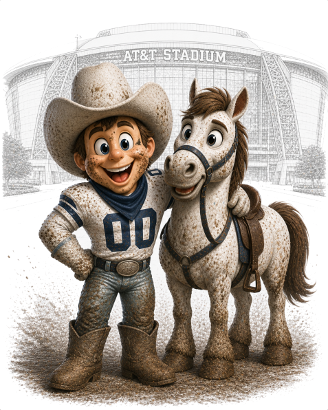 Cowboys Pixar Dallas Football Short Sleeve T-Shirt