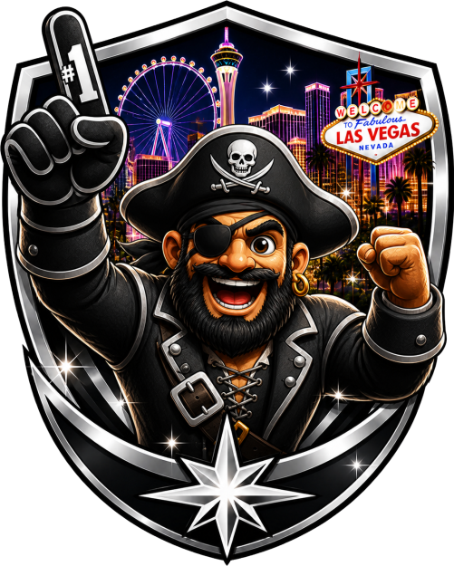 Vegas Raider In Town Football Short Sleeve T-Shirt