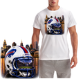 Buffalo Helmet In Town Short Sleeve T-Shirt