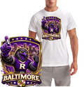 Baltimore Raven Shield Football Logo Short Sleeve T-Shirt
