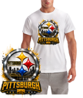 Pittsburgh Steel City Football Logo Short Sleeve T-Shirt