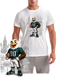 Eagles Mascot Downtown Philadelphia Pixar Style Short Sleeve T-Shirt