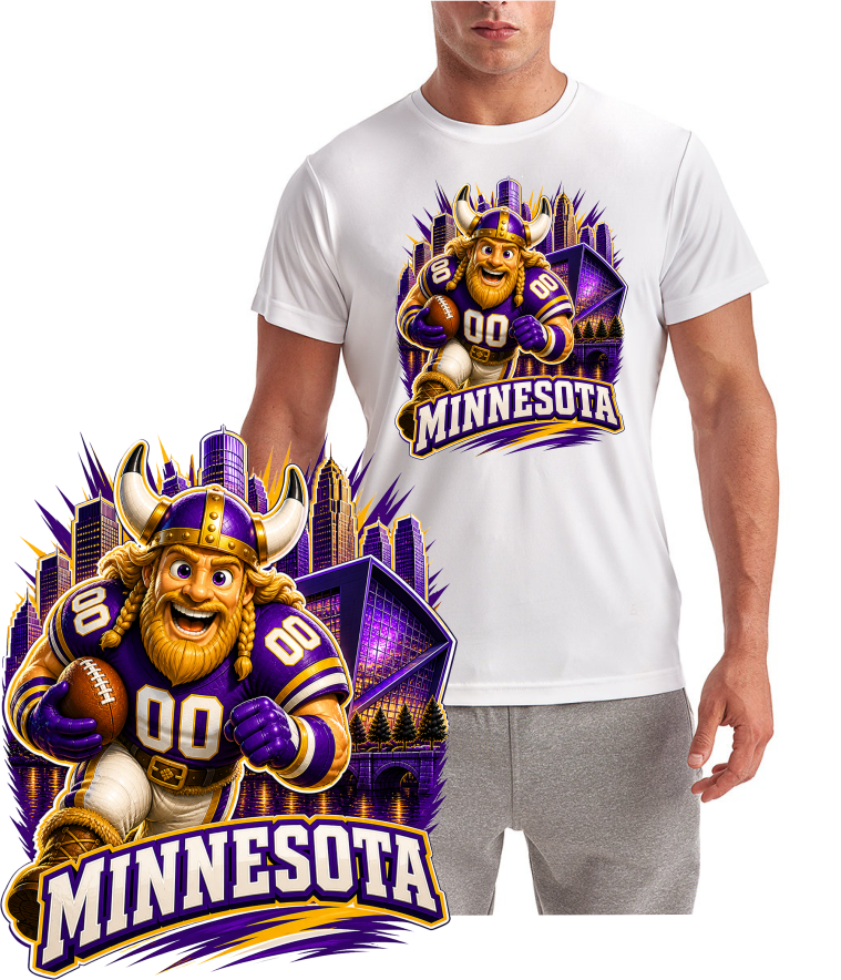 Minnesota Vikings Football Short Sleeve T-Shirt