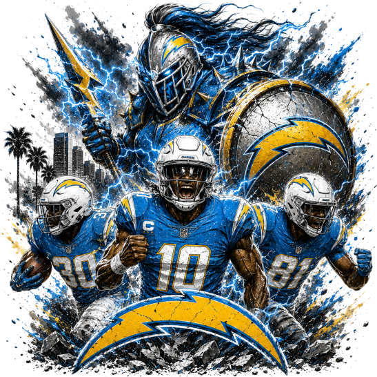 Los Angeles Chargers Short Sleeve T-Shirt