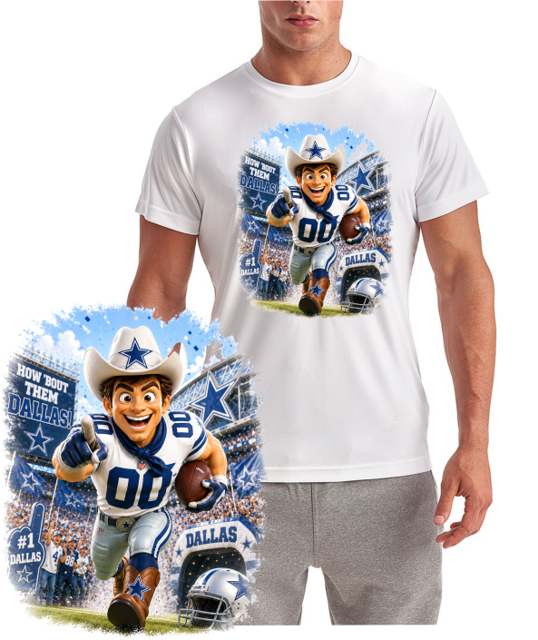 Dallas Mascot Stadium Run Short Sleeve T-Shirt