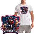 Number One Huston Texan Short Sleeve T-Shirt