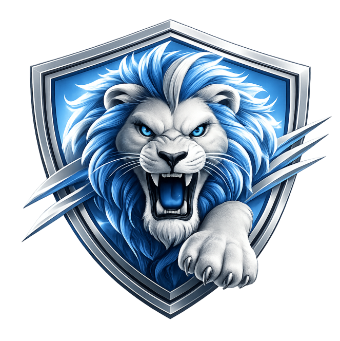Detroit Lion Shield Logo Short Sleeve T-Shirt