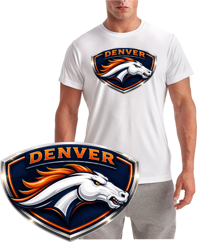 Denver Shield Logo Short Sleeve T-Shirt