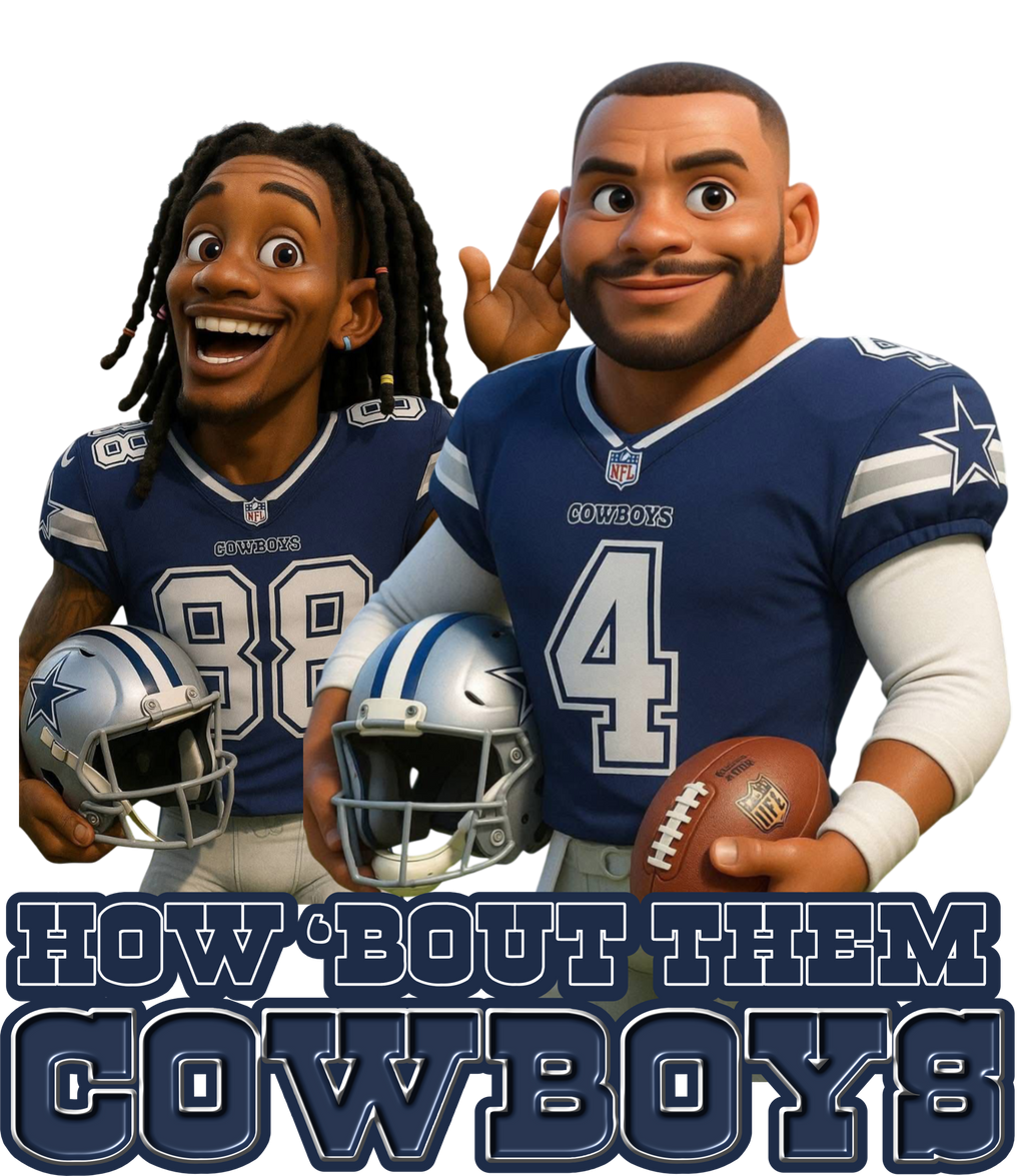 Dak Dallas Cowboy Cartoon Short Sleeve T-Shirt