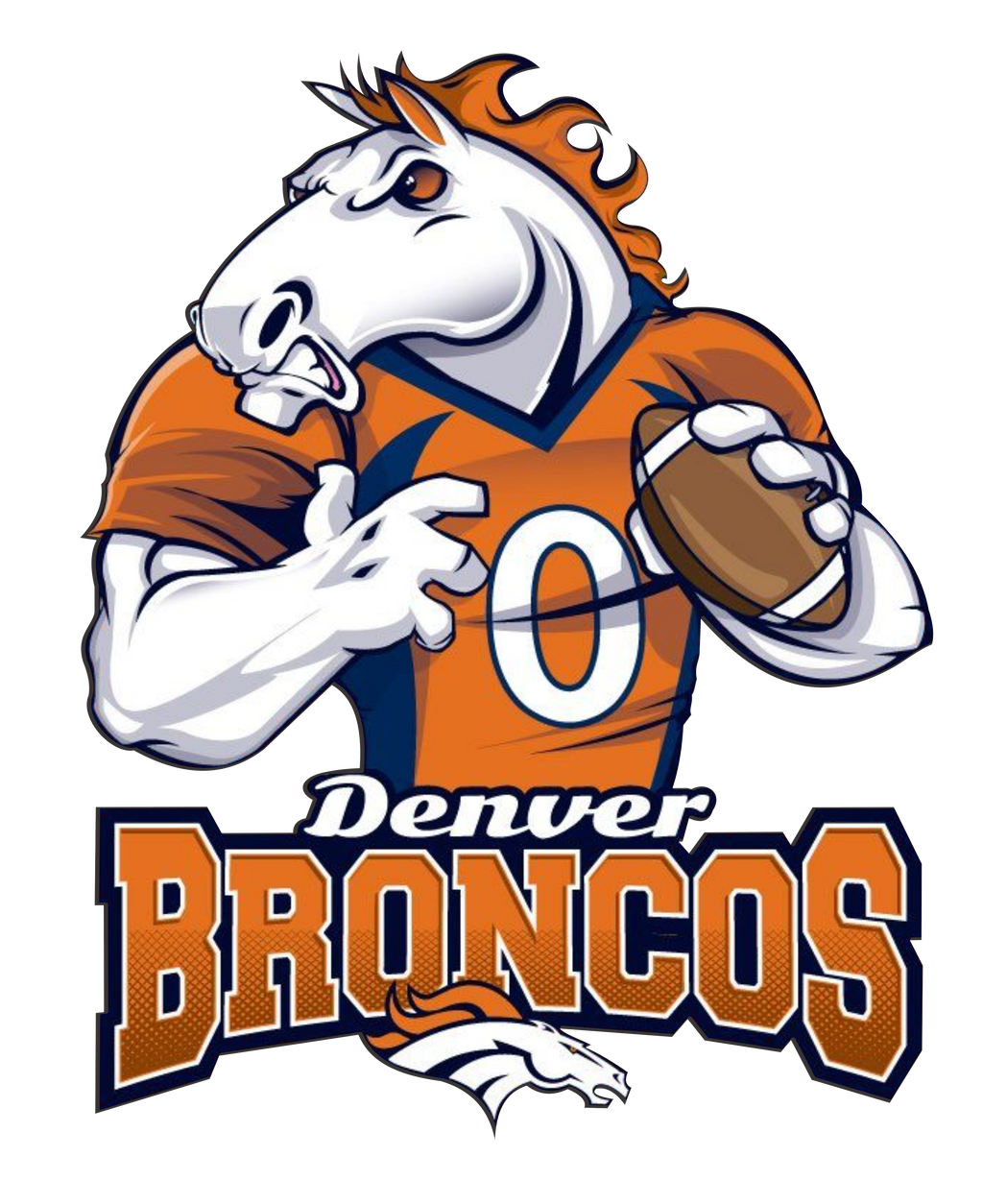 Bronco Drop Back Denver Short Sleeve T-Shirt