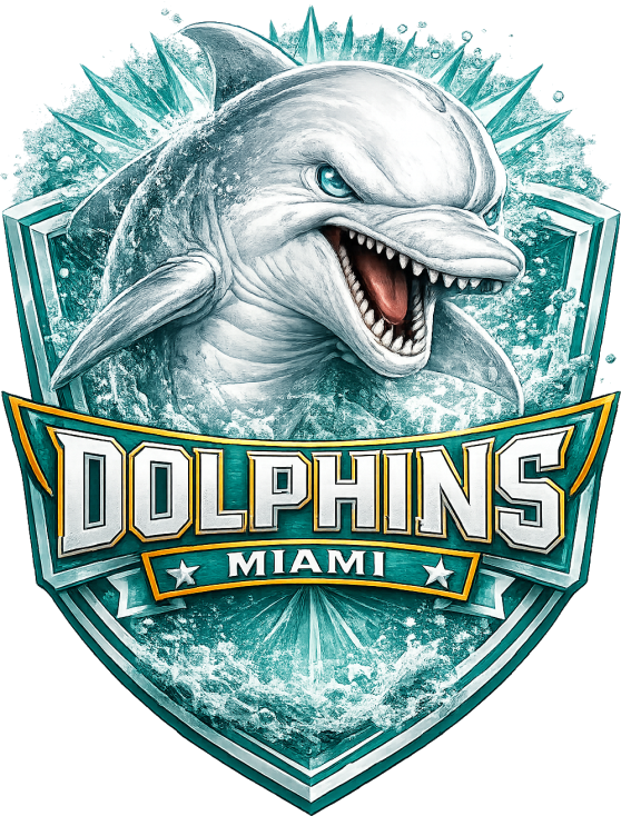 Dolphins Shield Miami Short Sleeve T-Shirt