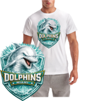 Dolphins Shield Miami Short Sleeve T-Shirt