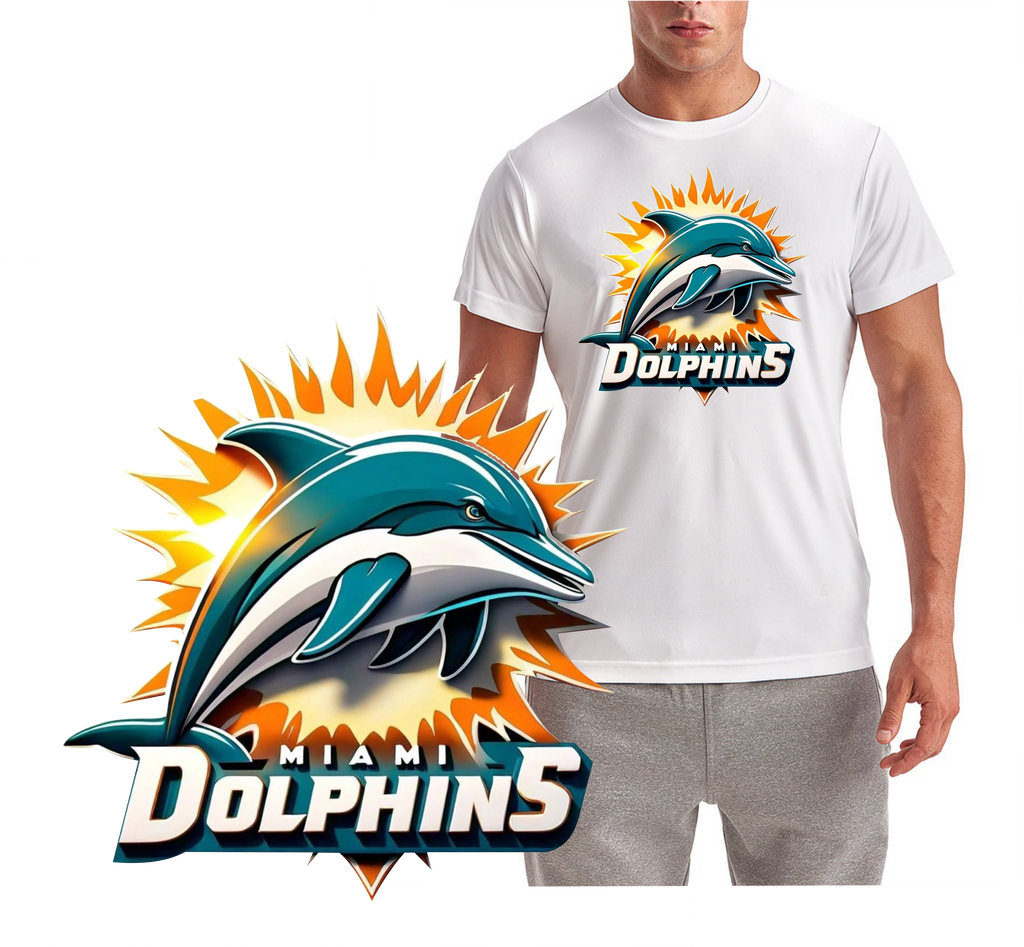 New Dolphin Old Style Miami Short Sleeve T-Shirt