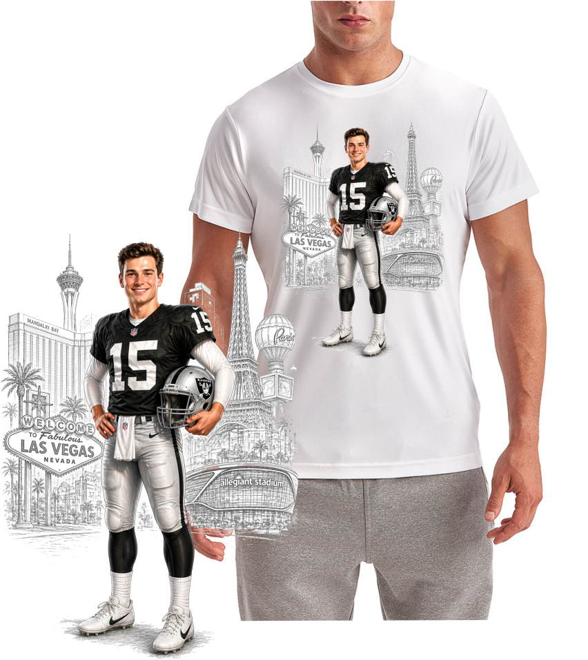 Las Vegas Raiders Future Football Short Sleeve T-Shirt