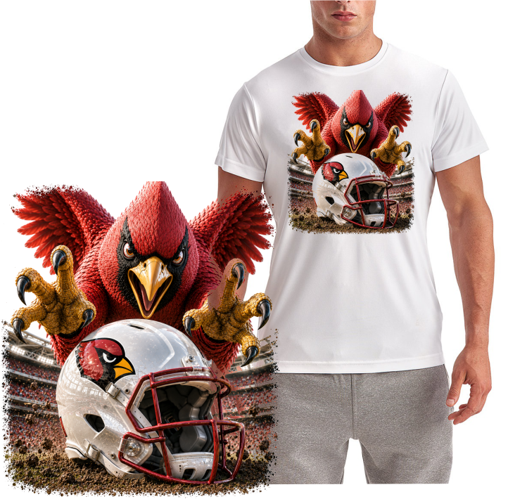 Cardinal in the Stadium Short Sleeve T-Shirt