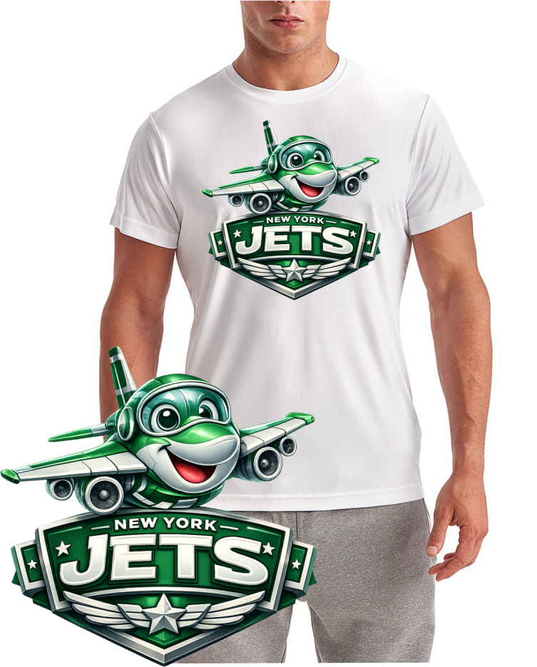 New York Jets Pixar Logo Football Short Sleeve T-Shirt