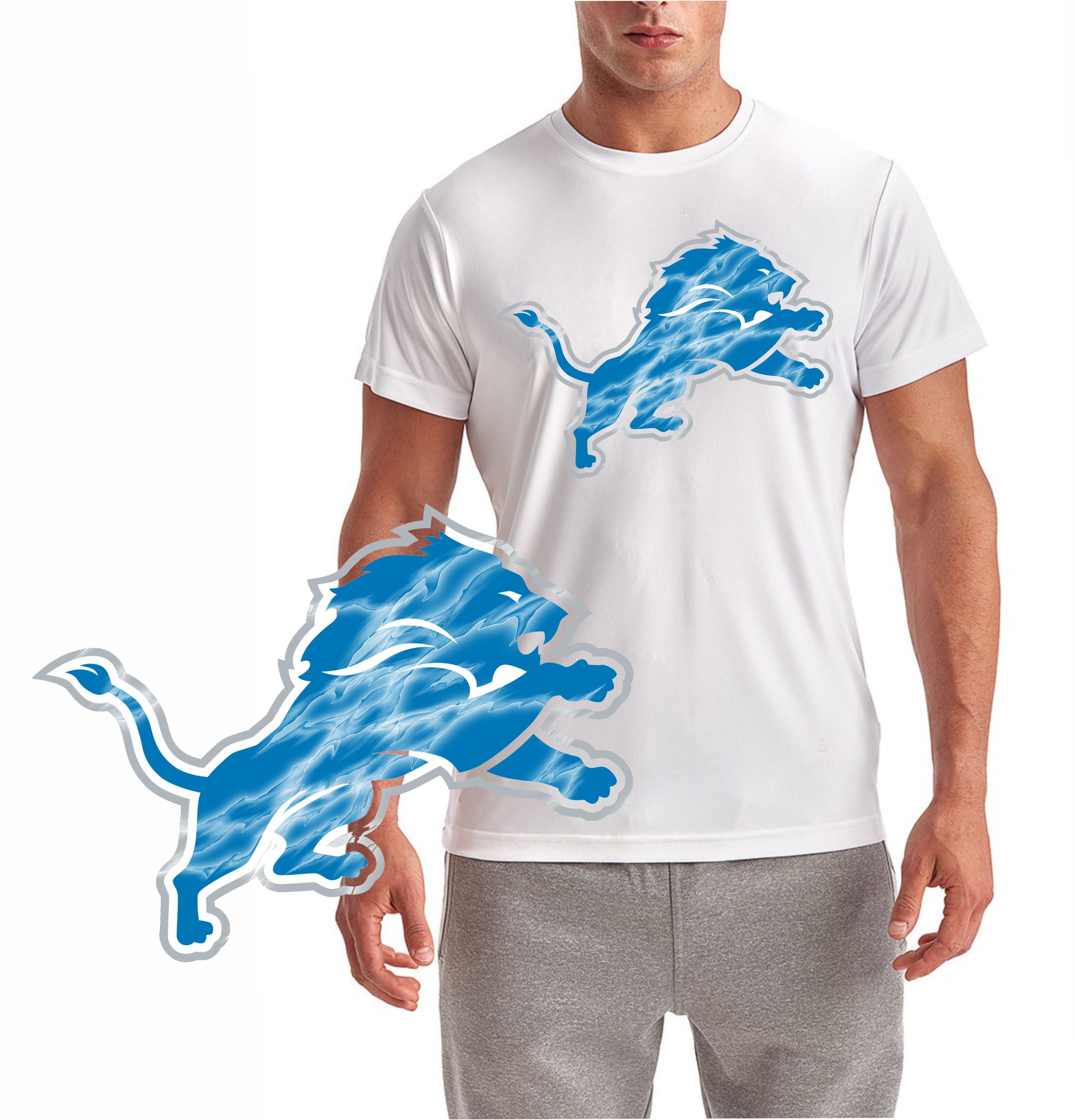 Detroit Weather Lion Short Sleeve T-Shirt