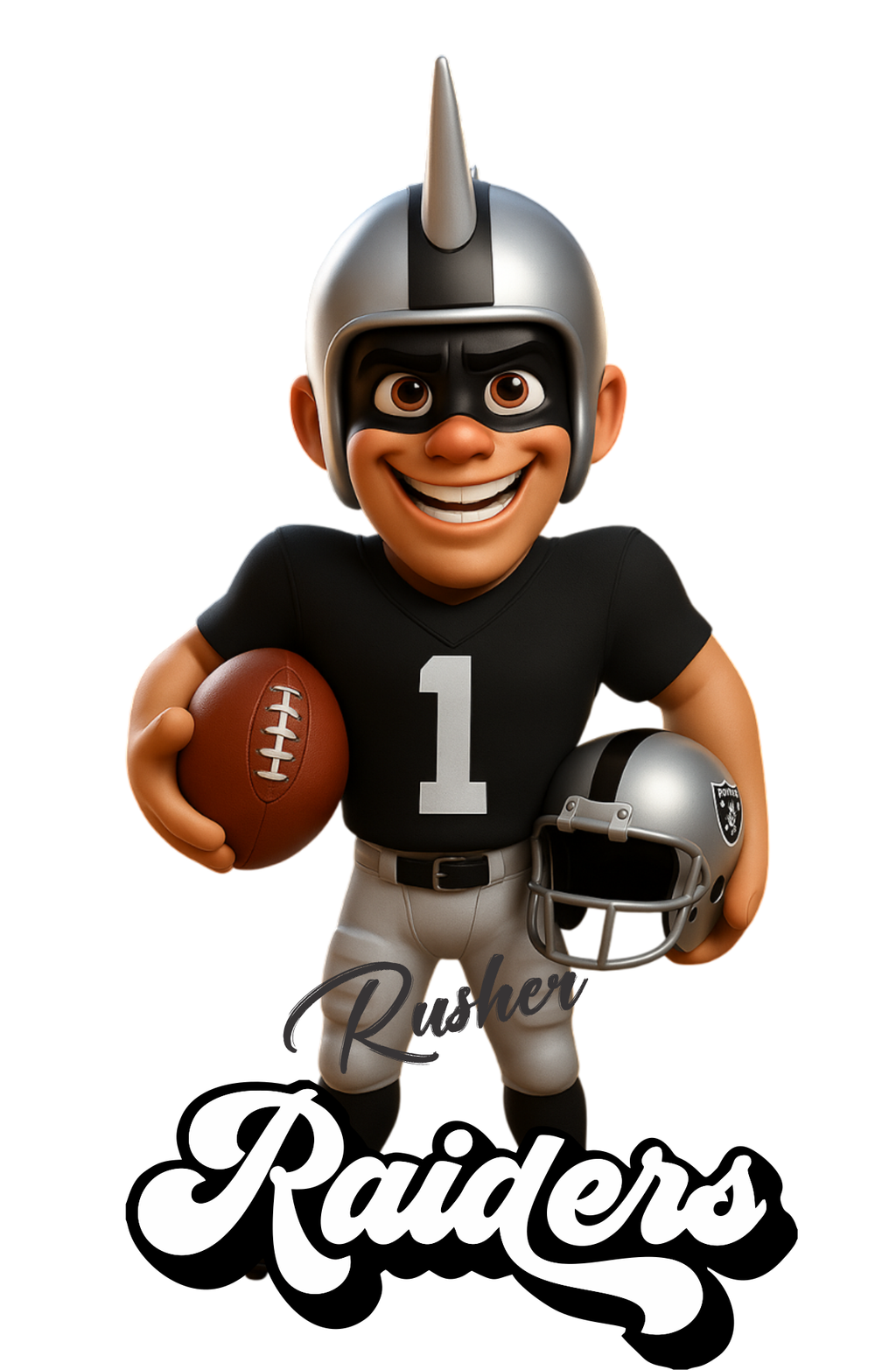 Raiders Football Mascot Vegas Short Sleeve T-Shirt