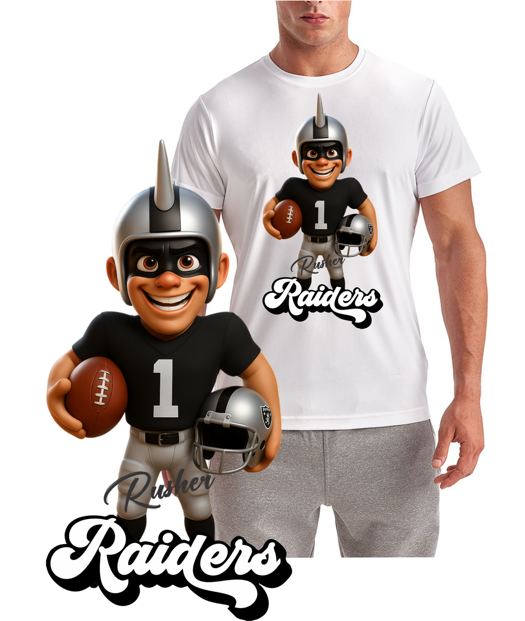 Raiders Football Mascot Vegas Short Sleeve T-Shirt