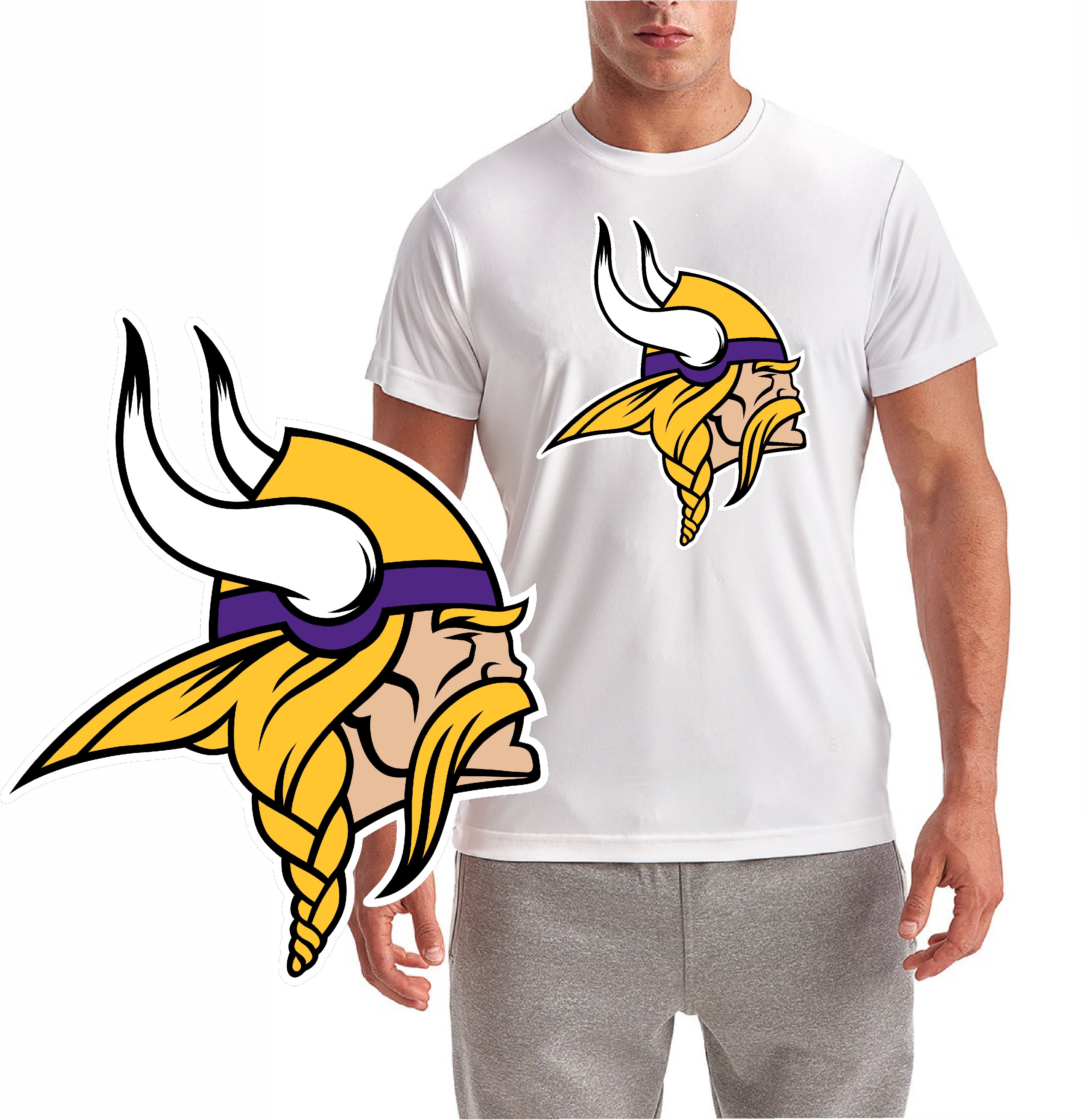 Classic Viking Football Short Sleeve T-Shirt