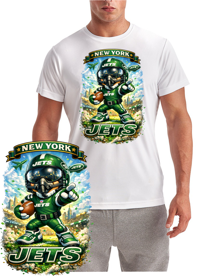 New York Jets Fighter in the Stadium Football Short Sleeve T-Shirt