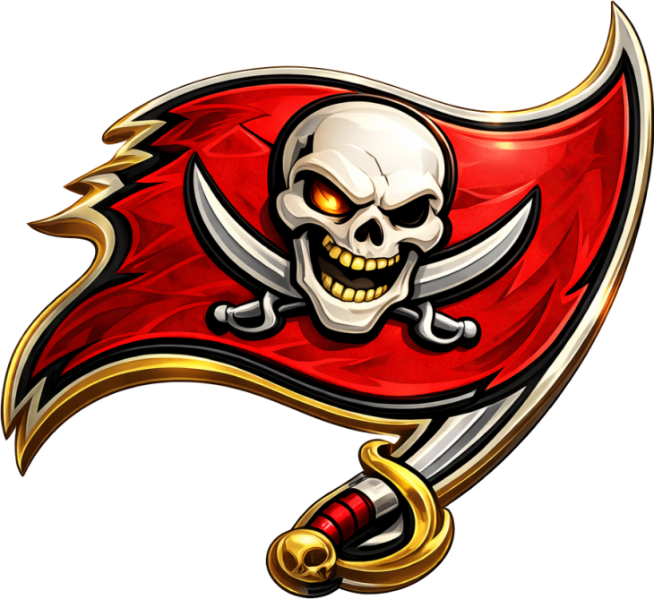 Buccaneer Football Flag Short Sleeve T-Shirt