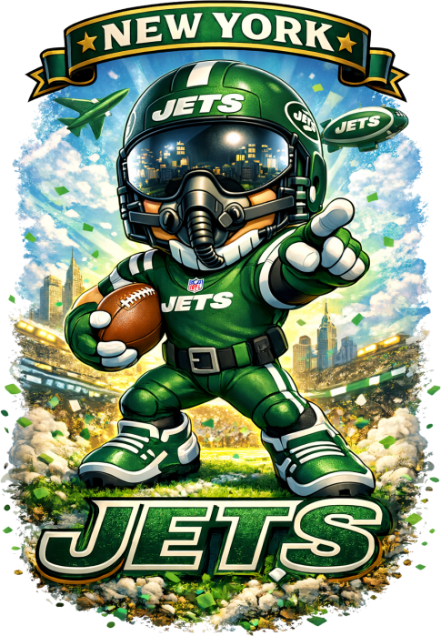 New York Jets Fighter in the Stadium Football Short Sleeve T-Shirt