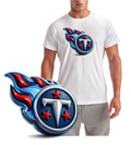 Tennessee Titans Football 3D Effect Short Sleeve T-Shirt