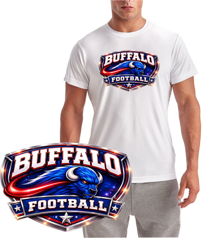 Buffalo Shield Football Short Sleeve T-Shirt