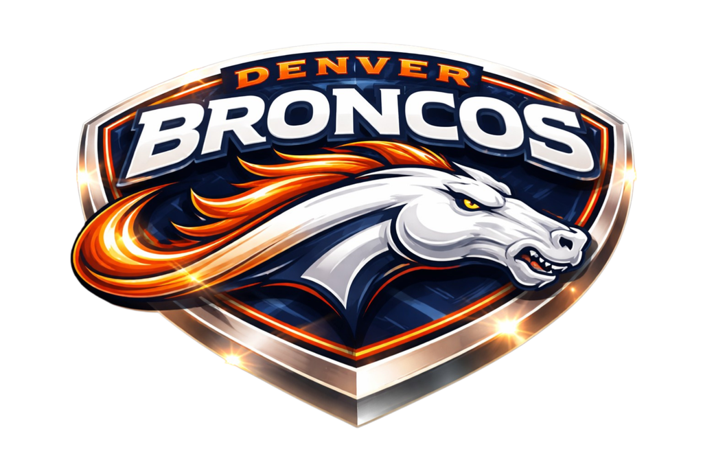 Denver Swoosh Bronco Shield Short Sleeve T-Shirt