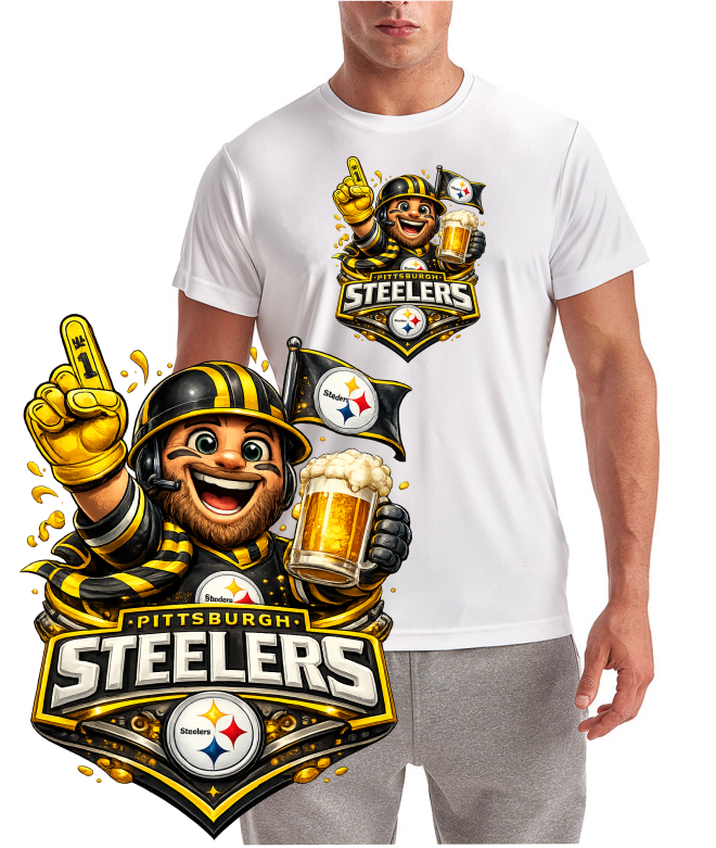 Steelers Cheers Pittsburgh Football Short Sleeve T-Shirt