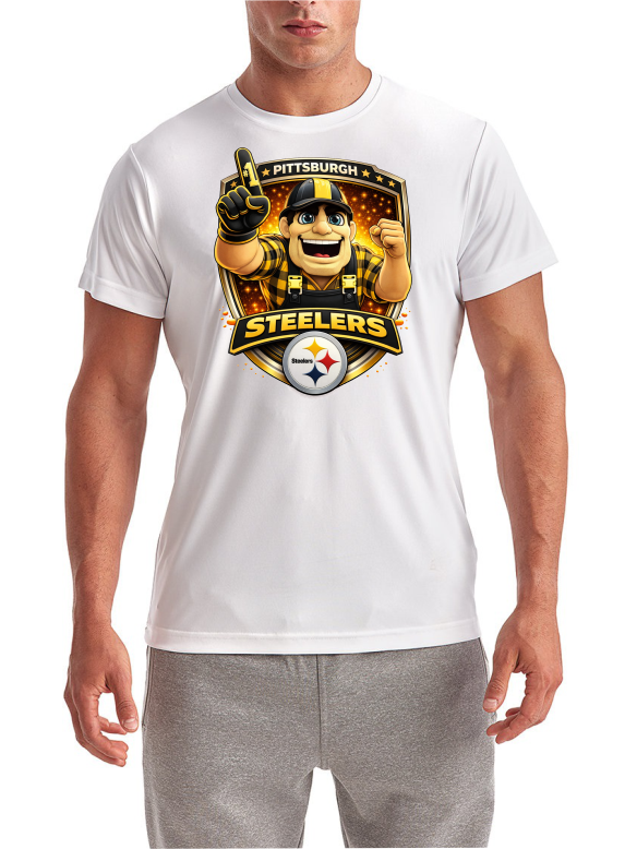 Pittsburgh Mascot Football Short Sleeve T-Shirt