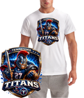Tennessee Titans Shield Logo Short Sleeve T-Shirt