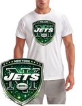 NY Jets Shield Football Logo Short Sleeve T-Shirt