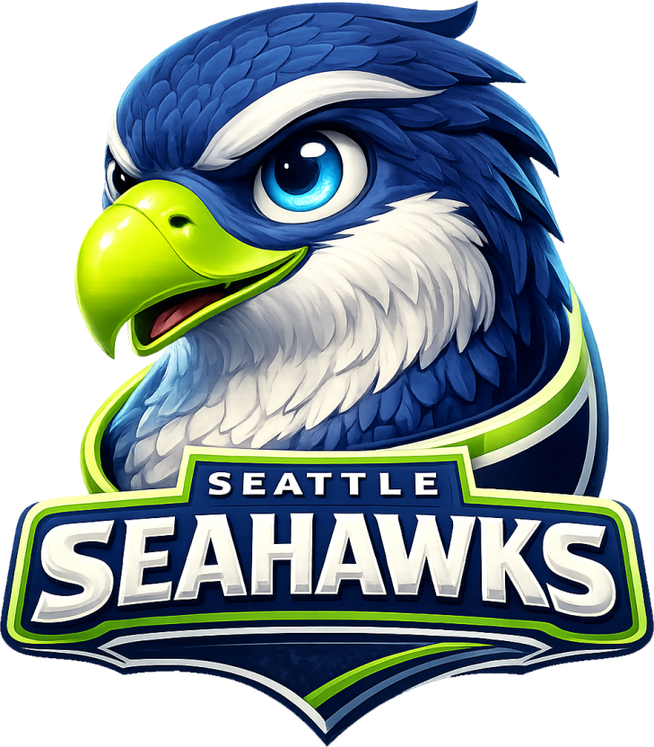 Seattle Seahawk New Football Mascot Short Sleeve T-Shirt