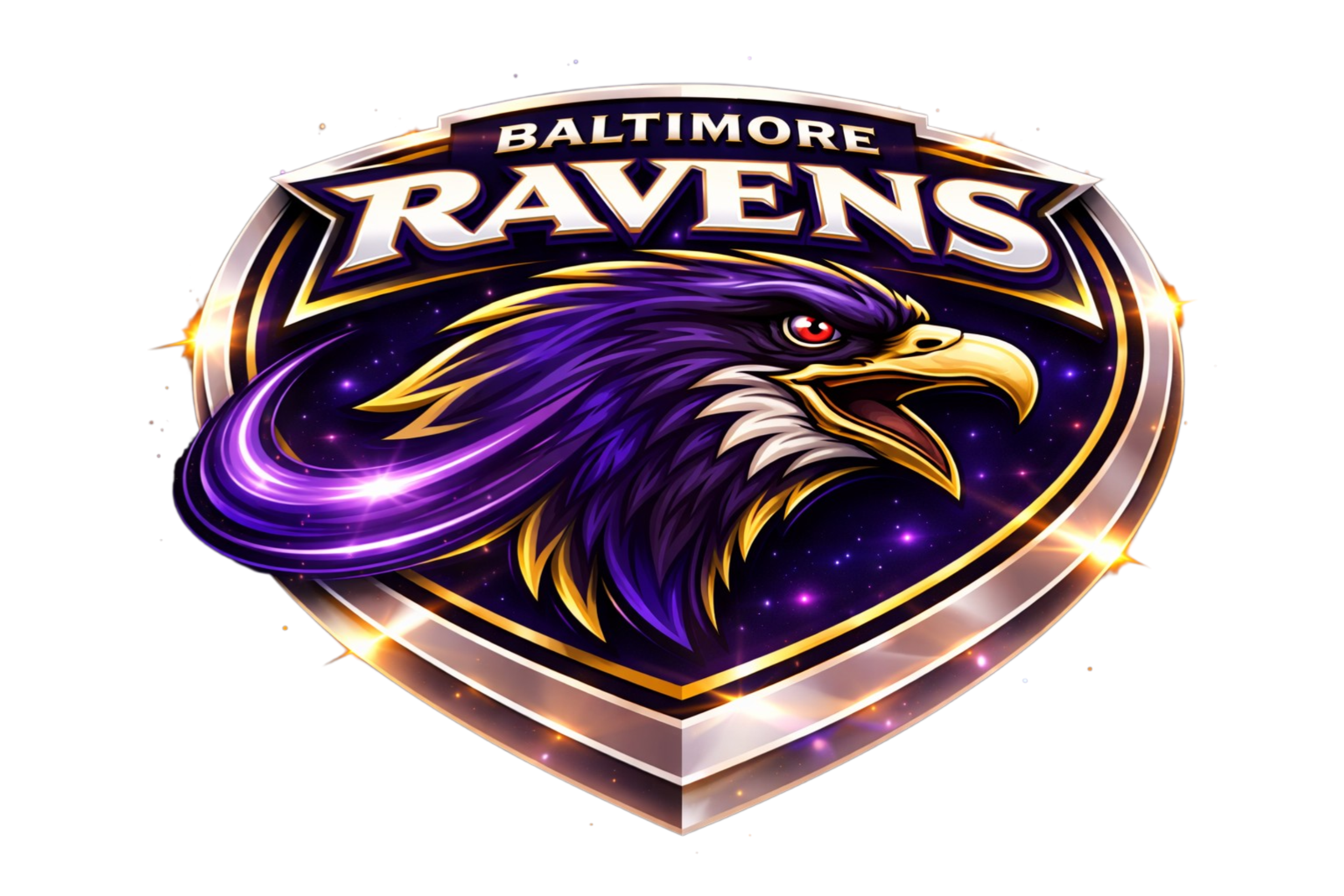 Baltimore Raven Football Shield Short Sleeve T-Shirt