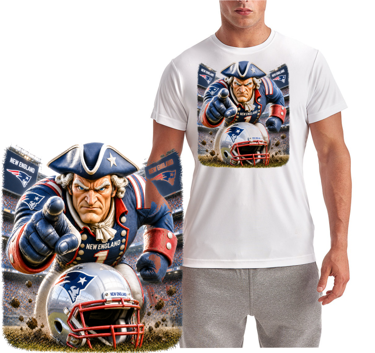 New England Patriot in th House Football Short Sleeve T-Shirt
